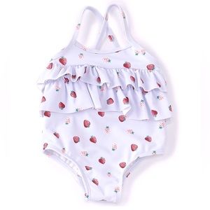 Baby Girls Strawberry Swimsuit (NWT)